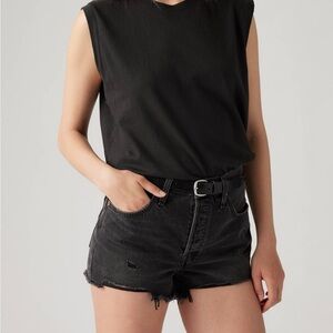 Women's Levi’s 501 Black Denim High Rise Shorts